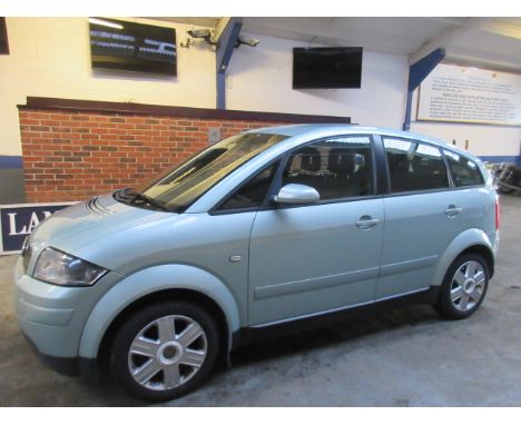 Make &amp; Model: Audi A2Date of Reg: NM02 BXWColour: Greencc: 1390MoT: 01-10-2021Fuel Type: PETROLMileage: 184KTransmission: