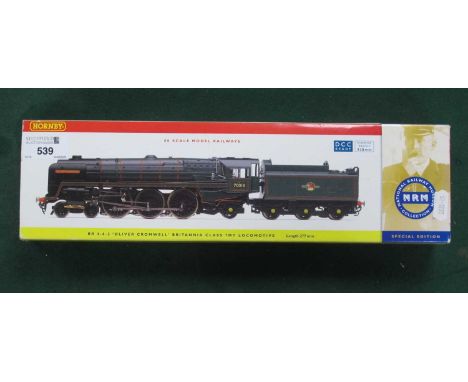 A Hornby (China) "OO" Gauge/4mm Boxed Steam Locomotive, Ref No. R2565 4-6-2 Britannia Class "Oliver Cromwell" BR green R/No. 