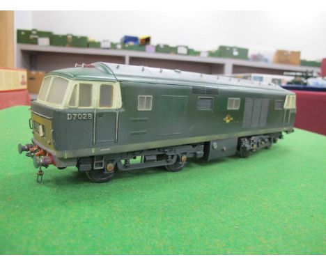 Kit Built 'O' Gauge/7mm Class 35 "Hymek" Bo-Bo Diesel Hydraulic Locomotive, BR green R/No D7028, built, painted to a good sta