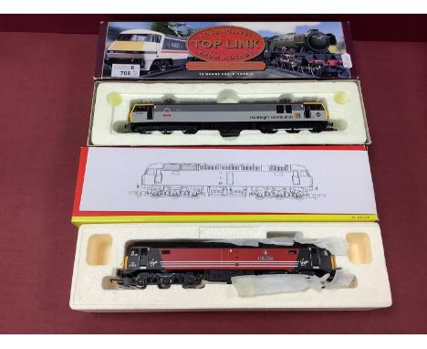 Two Hornby (China) 'OO' Gauge/4mm Boxed Co-Co Locomotives, comprising Ref No R289 class 92, twin pantograph electric, rail fr