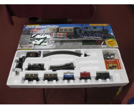 Hornby 'OO' Gauge/4mm Ref No R694 "G.W.R" Mixed Traffic Train Set, comprising a 0-6-0 GWR Class 2721 tank steam locomotive R/