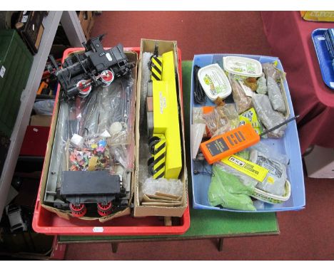 A Collection of G Gauge Model Railway items to include LGB #2040 0-4-0 Locomotive, Black, R/No. 4 (small parts may be missing
