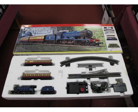 Hornby 'OO' Gauge/4mm Ref No R1089 "The Anglian" Trian Set, comprising a Class B12 4-6-0 steam tender locomotive BR blue R/No