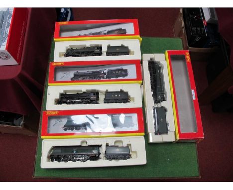 Four Hornby 'OO' Gauge/4mm Boxed Steam Tender Locomotives, comprising, Ref No R2257 4-6-0 Class 5P5F LMS black R/No 5055; Ref
