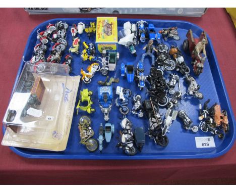 A Collection of Predominantly Diecast and Plastic Model Motorcycles by Matchbox, Mattel and other including Matchbox No.66 Ha