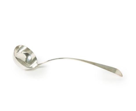 A Scottish provincial silver ladle. Thomas Davie (active 1818-1830), Greenock, c.1825. Of traditional form, the Celtic point 