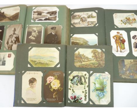 VINTAGE POSTCARDS WITHIN 3 ALBUMS - approximately 500 plus