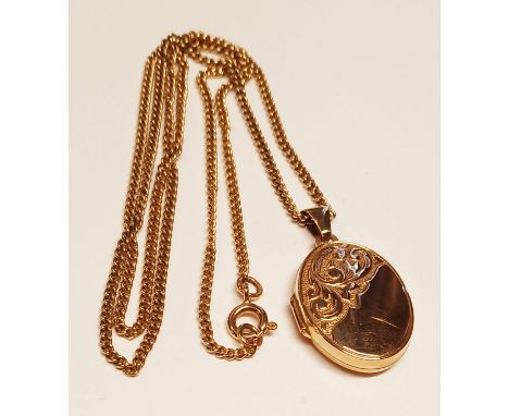 9CT GOLD LOCKET WITH 9CT CHAIN 19.5" LONG 6.3g
THIS ITEM IS IN SECURE OFF-SITE STORAGE, VIEWING BY APPOINTMENT ONLY