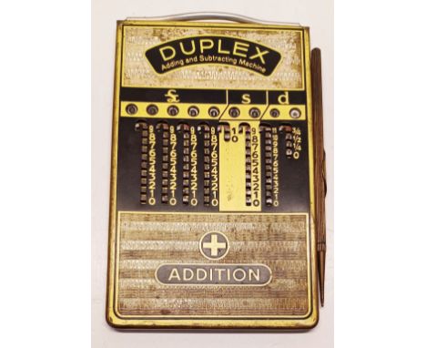 ADDIATOR DUPLEX VINTAGE MANUAL CALCULATOR 'SUBTRACTION &amp; ADDITION'