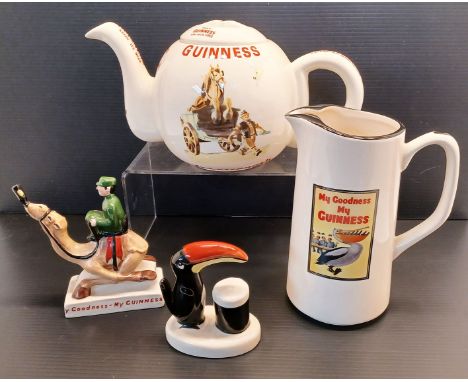 4 CARLTON WARE &amp; CARRIGALINE GUINNESS ITEMS