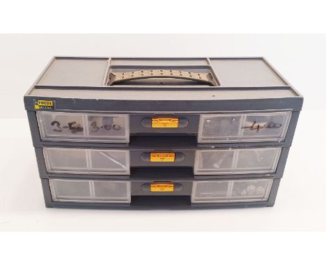 AN ENGINEERS CLOCK/WATCH MAKERS TOOL BOX WITH TOOLS