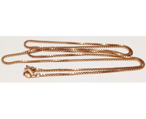 10K GOLD CHAIN 24" LONG 5.2g
THIS ITEM IS IN SECURE OFF-SITE STORAGE, VIEWING BY APPOINTMENT ONLY