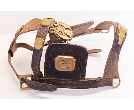 A VINTAGE WORKING HORSE BRIDLE BY W R ISAAC OF COLERIDGE