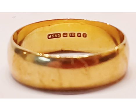 18CT GOLD WEDDING BAND RING 5.5g SIZE P
THIS ITEM IS IN SECURE OFF-SITE STORAGE, VIEWING BY APPOINTMENT ONLY