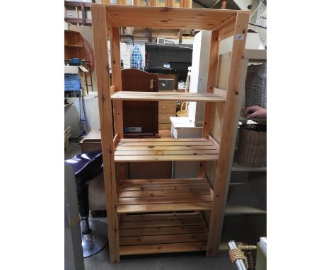 Light Wood Shelving 