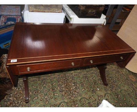 Reproduction Mahogany Drop Flap Sofa Table 