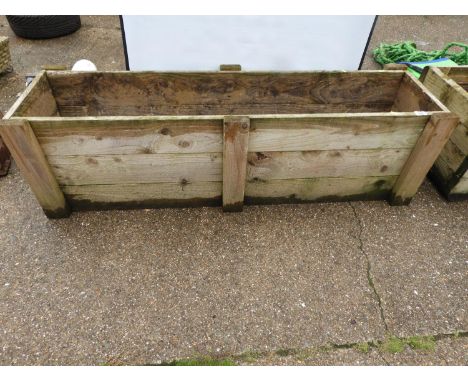 Wooden Trough Planter 
