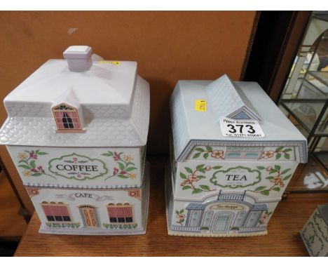 Ceramic Coffee and Tea Canisters 
