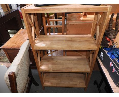 Modern Light Oak Bookshelves 