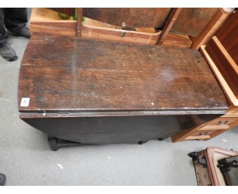 19th Oak Gate Leg Table 