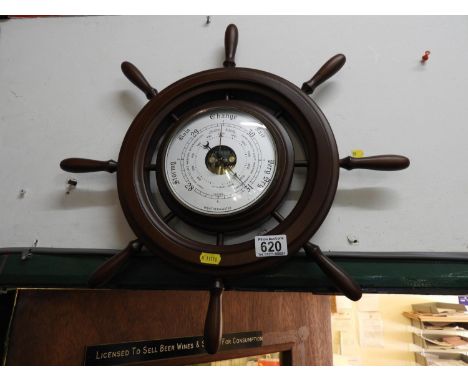 Ships Wheel Barometer 