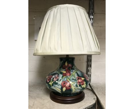 MOORCROFT TABLE LAMP WITH SHADE 