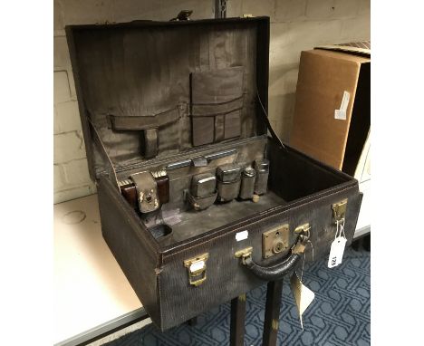 VINTAGE TIFFANY CASE WITH CONTENTS 