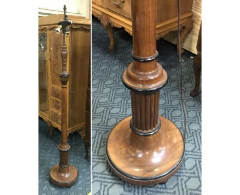 MAHOGANY STANDARD LAMP