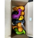 Assortment of My Your Italian Designer Outdoor Coat Hooks. Est £100 - Grade U