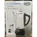 Quest 1.8L Electric Coffee Percolator. Est £40 - Grade U