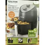 Salter Compact Hot Air Fryer. Est £40 - Grade U