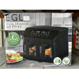 EGL Dual Air Fryer. Est £70 - Grade U