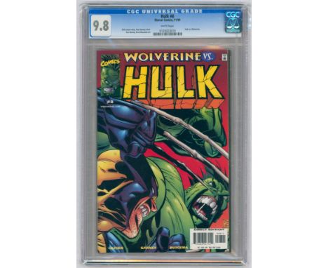 WOLVERINE VS HULK #8- (November 1999) -Graded 9.8 by CGC. Erik Larsen story, Ron Garney cover, Ron Garney &amp; Sal Buscema a