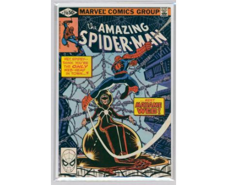 THE AMAZING SPIDER-MAN #210 (Nov 1980, Marvel) – Key Issue: First Appearance of Madame Web, Key Issue. Bob Sharen, John Romit