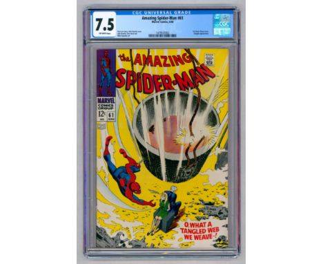 AMAZING SPIDER-MAN #61 – (Jun. 1968 Marvel Comics) – GRADED 7.5 by CGC – First Gwen Stacy cover &amp; Kingpin appearance. Joh
