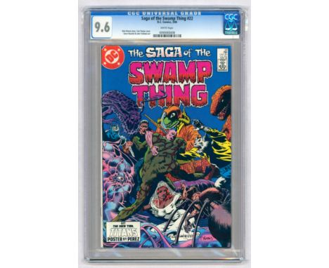 SAGA OF THE SWAMP THING #22 – (Mar. 1984 DC Comics) – GRADED 9.6 by CGC – Tom Yeates cover, Steve Bissette &amp; John Totlebe