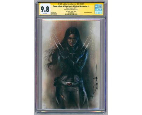 GENERATIONS: WOLVERINE &amp; ALL-NEW WOLVERINE #1 KRS Comics "Virgin" Edition-(September 2017)-Graded 9.8 by CGC. Sabretooth 