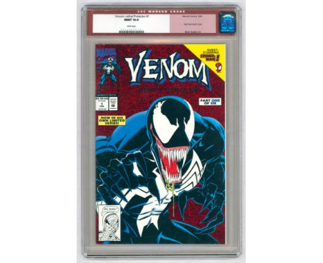 VENOM: LETHAL PROTECTOR #1- (Feb 1993, Marvel)- GRADED 10 by CGC. Red Holo Grafx cover. Key Issue: First Venom titled series;