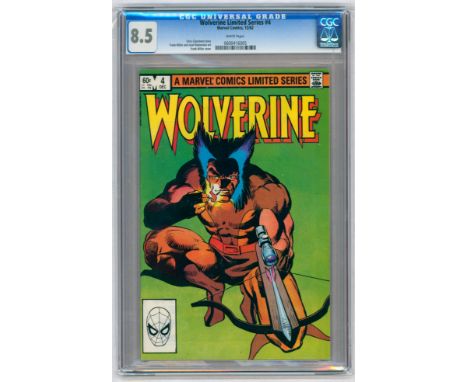 WOLVERINE LIMITED SERIES #4-(November1982)-Graded 8.5 by CGC. &nbsp;Key Issue: Death of Shingen Harada; Death of Noburu-Hidek