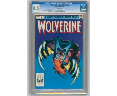 WOLVERINE LIMITED SERIES #2 -(September 1982)- Graded 8.5 by CGC. Key Issue: First full appearance of Yukio. Chris Claremont 
