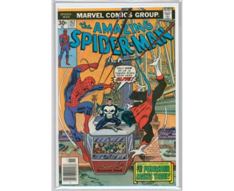 THE AMAZING SPIDER-MAN #162 (Nov 1976, Marvel) – First full appearance of Jigsaw and Dr Maria Madison, plus Nightcrawler &amp
