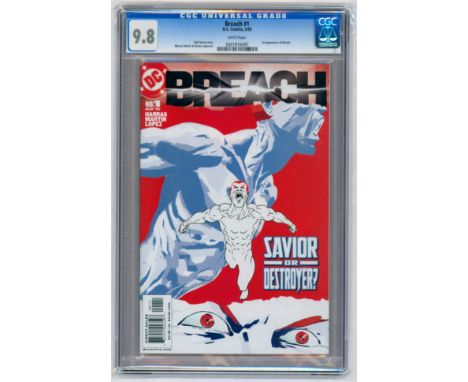 BREACH #1 – (2005 DC Comics) – GRADED 9.8 by CGC – First appearance of Breach. Marcos Martin &amp; Alvaro Lopez art, Bob Harr