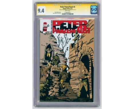 PETER PANZERFAUST #2-(May2012)-Graded 9.4 by CGC. Kurtis Wiebe story, Tyler Jenkins cover &amp; art. Signed by Kurtis Wiebe a