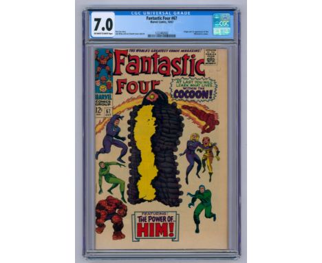 FANTASTIC FOUR #67-(October 1967)-Graded 7.0 by CGC. Key Issue: First Brief Appearance of HIM. Origin and first appearance of
