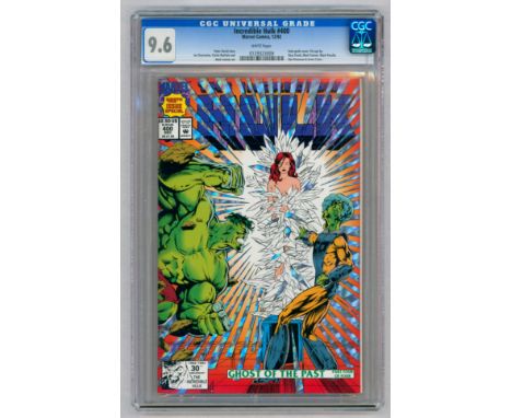 INCREDIBLE HULK #400 – (Dec. 1992 Marvel Comics) – GRADED 9.6 by CGC – Holo-grafx cover, Pin-ups by G Frank, M Farmer, M Pace