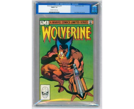 WOLVERINE LIMITED SERIES #4 -(November 1982)- Graded FN/VF 7.0 by CGC. Key Issue: Death of Shingen Harada; Death of Noburu-Hi