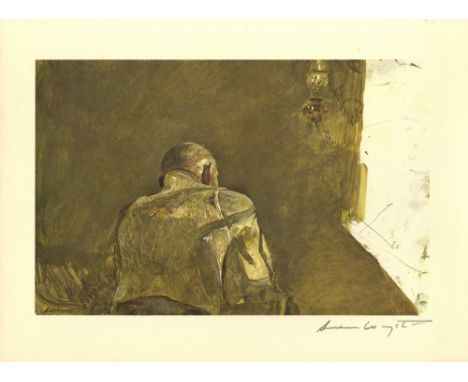 Artist: Andrew Wyeth (American, 1917-2009). Title: "Spring Sun". Medium: Color offset lithograph. Date: Composed 1958. Printe