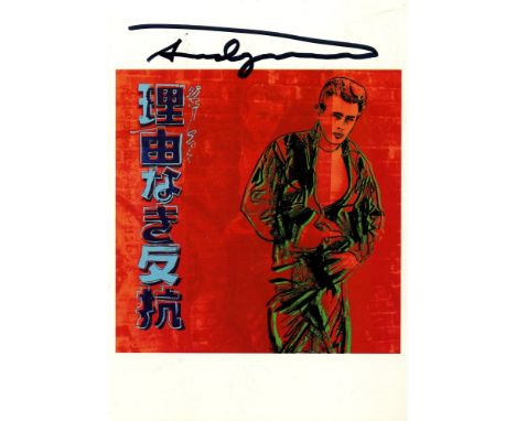 Artist: Andy Warhol (American, 1928 - 1987). Title: "Rebel without a Cause [James Dean] [announcement]". Medium: Color offset