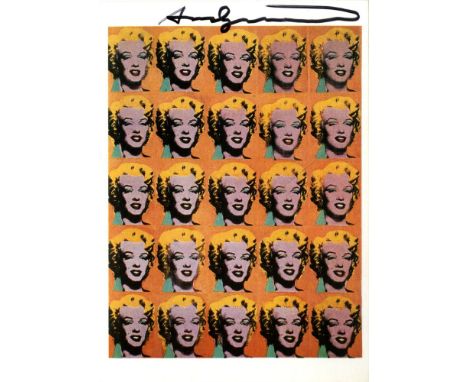 Artist: Andy Warhol (American, 1928 - 1987). Title: "Marilyn x 25 [postcard edition]". Medium: Color offset lithograph. Date: