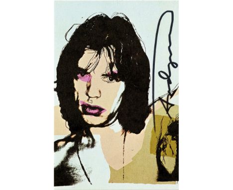 Artist: Andy Warhol (American, 1928 - 1987). Title: "Mick Jagger #09 (first edition) [announcement]". Medium: Color offset li